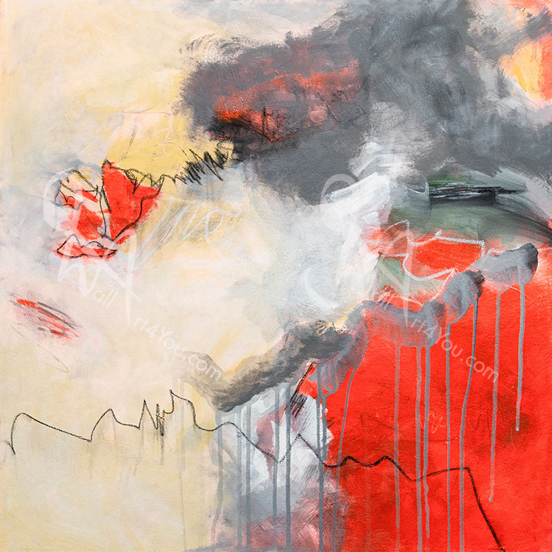 "Chaos Thinking" wall art was created by Connie O'Connor.