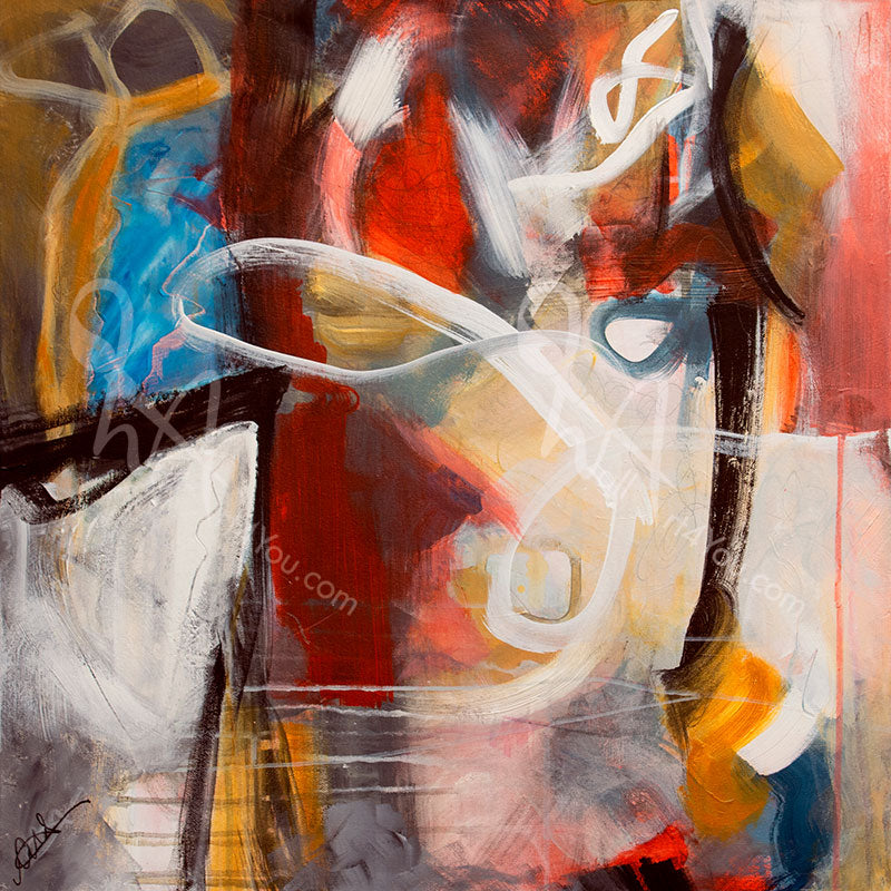 "Cosmic Energy" wall art was created by Connie O'Connor.
