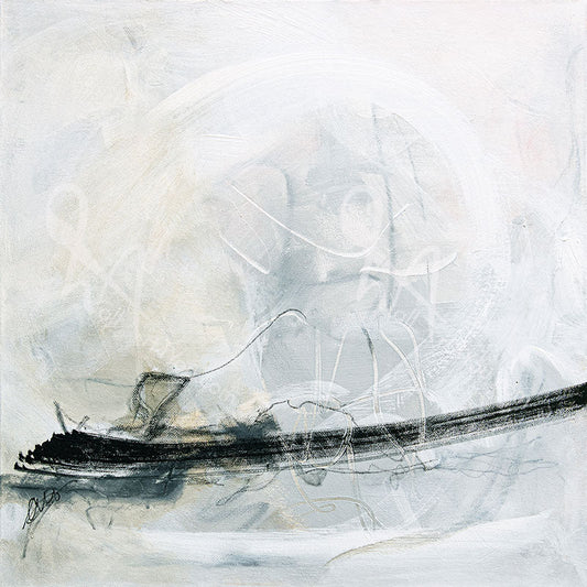 "Pause.Calm" acrylic abstract painting was created by Connie O'Connor.