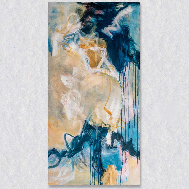 "Warp Speed" wall art was created by Connie O'Connor.