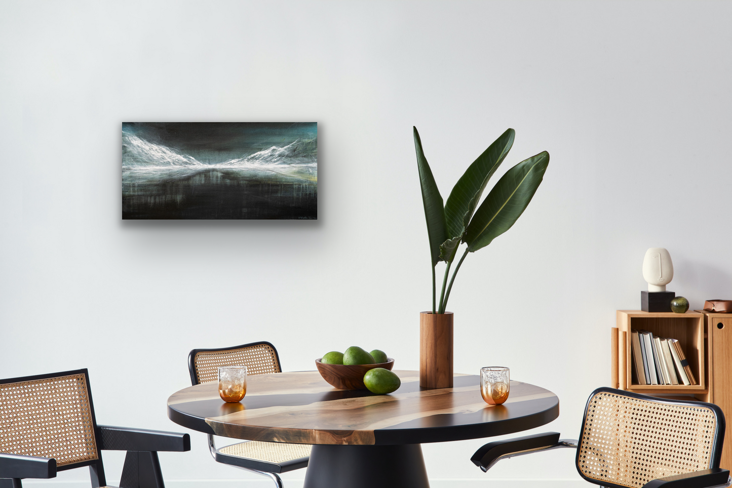 Edith canvas prints come in three sizes to fit your room perfectly. Choose the gallery wrap framing as it comes ready to hang on your wall.