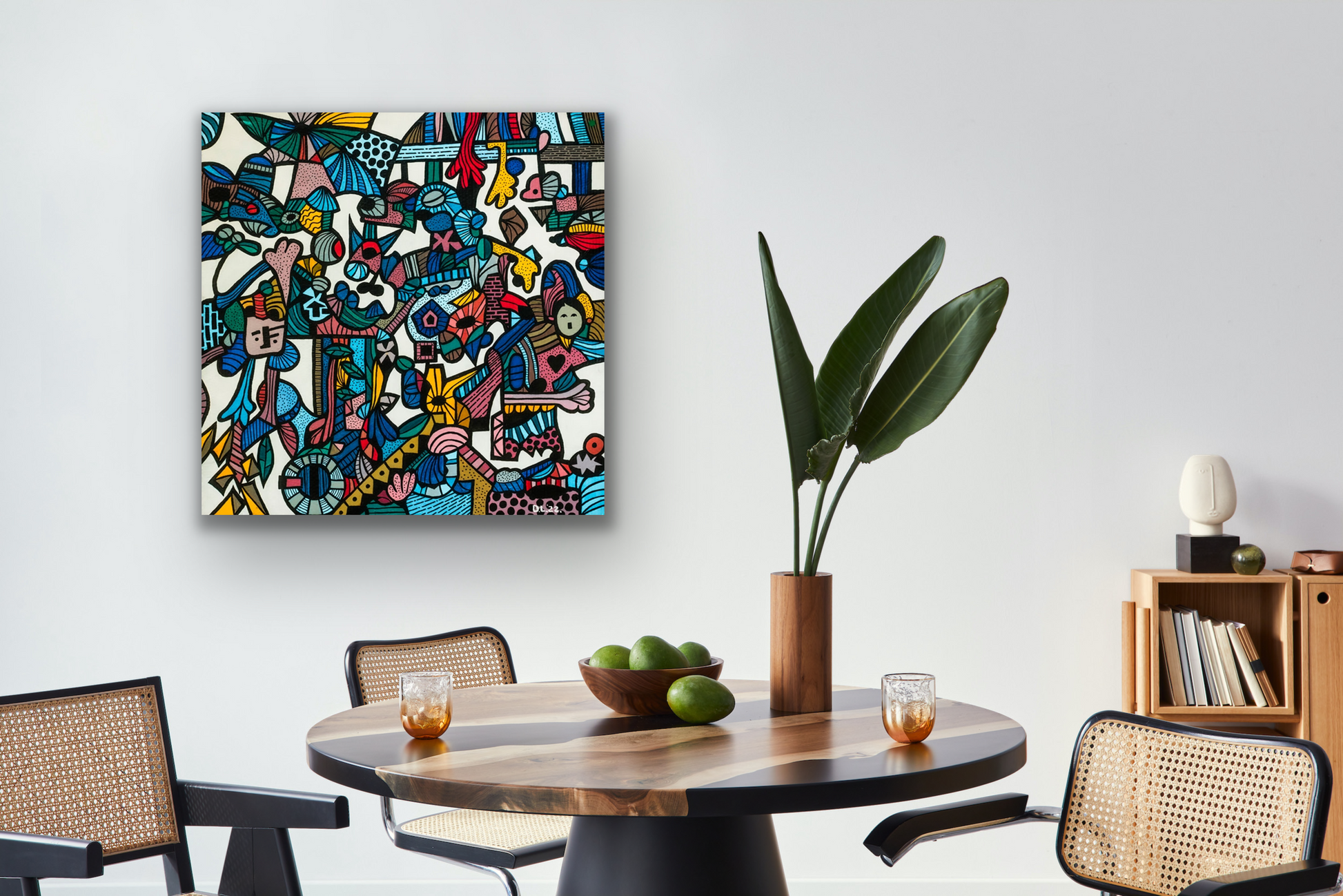 This work of art comes in five different canvas print sizes.