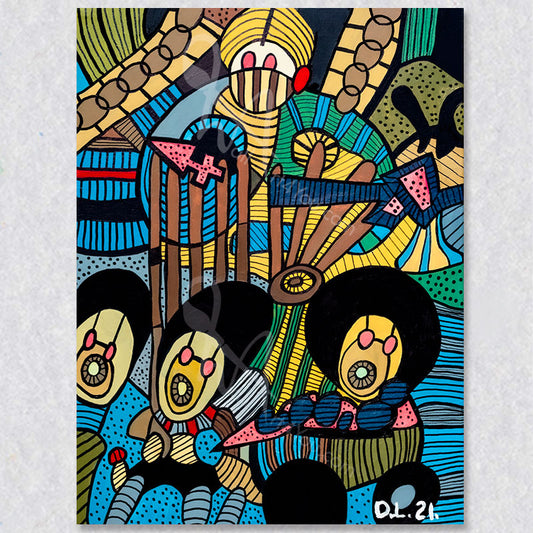 "Fortune Tella" wall art by David Laird.
