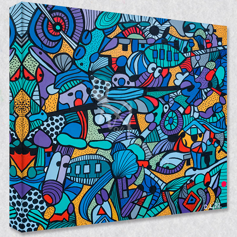 "What's a Few Tanks Amongst Friends" comes as a gallery wrapped canvas print with a rich 1.5 inch thick wood frame. We use a moisture resistant poly-cotton canvas that will not sag and high quality inks that will last over 100 years.