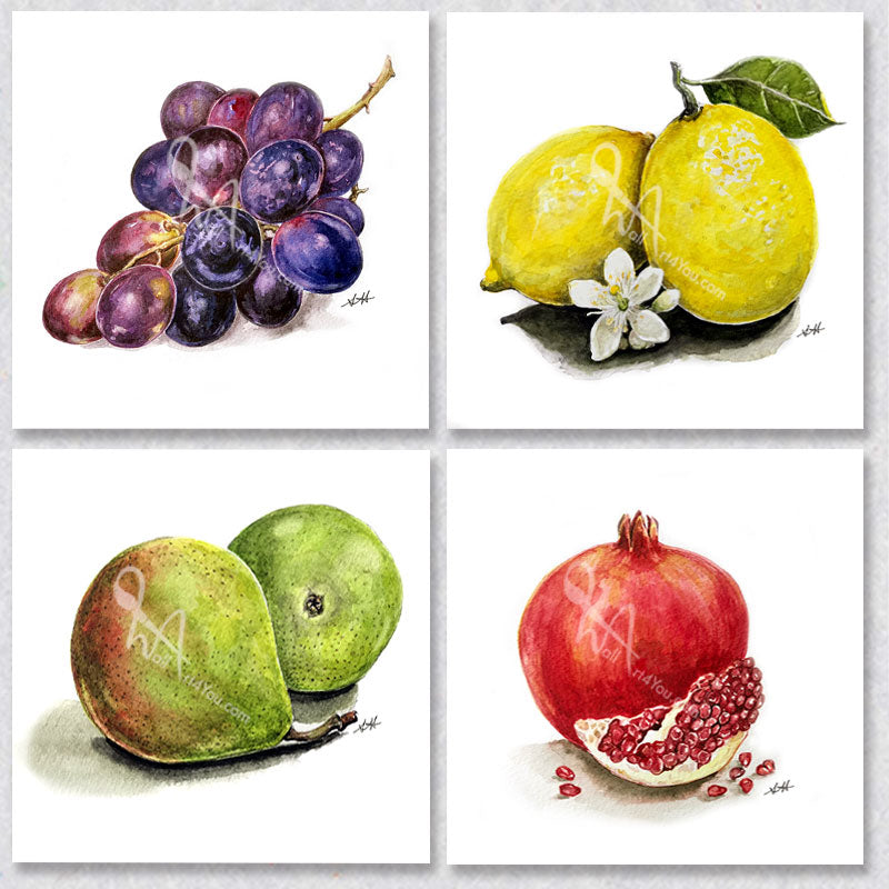 Fruitful Symphony Set of Four