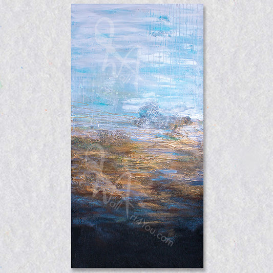 "Golden Hour" wall art print by Tiffany Reid is a stunning piece that will compliment a large wall in your living room, dining room or hallway.