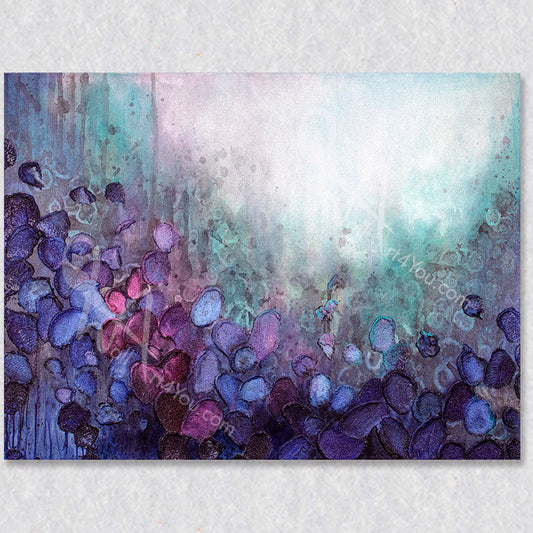 "Sea of Bloom" abstract art piece by Tiffany Reid.