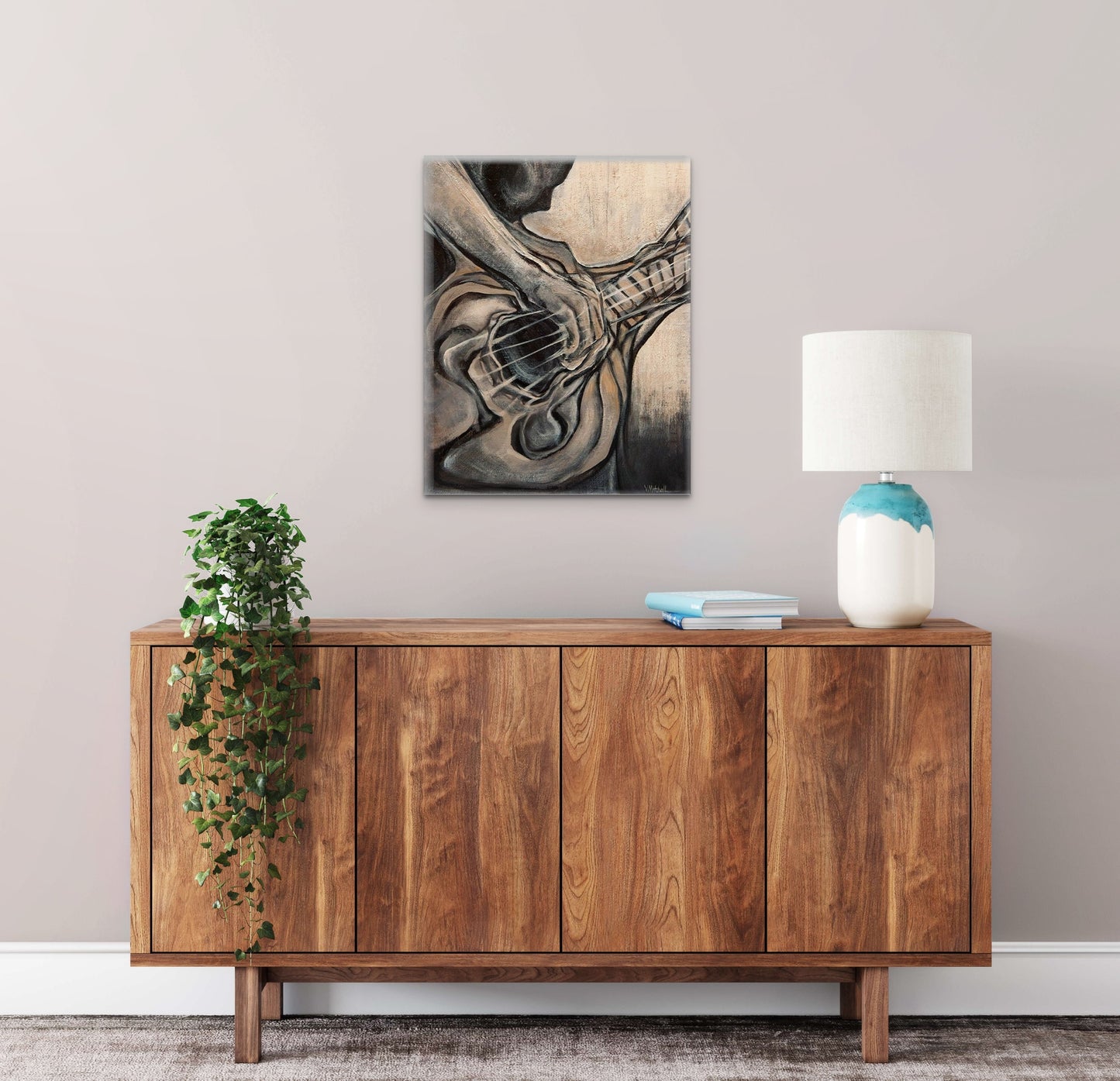 "Strum" would look great in your hallway or living room.