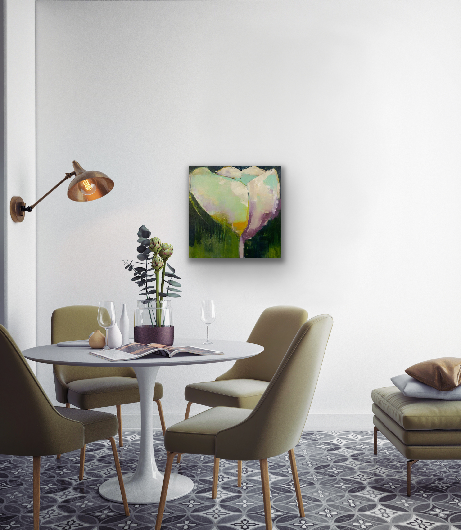 Heart's Desire 2 is an abstract giclee canvas print that comes in four different sizes to fit your wall perfectly.