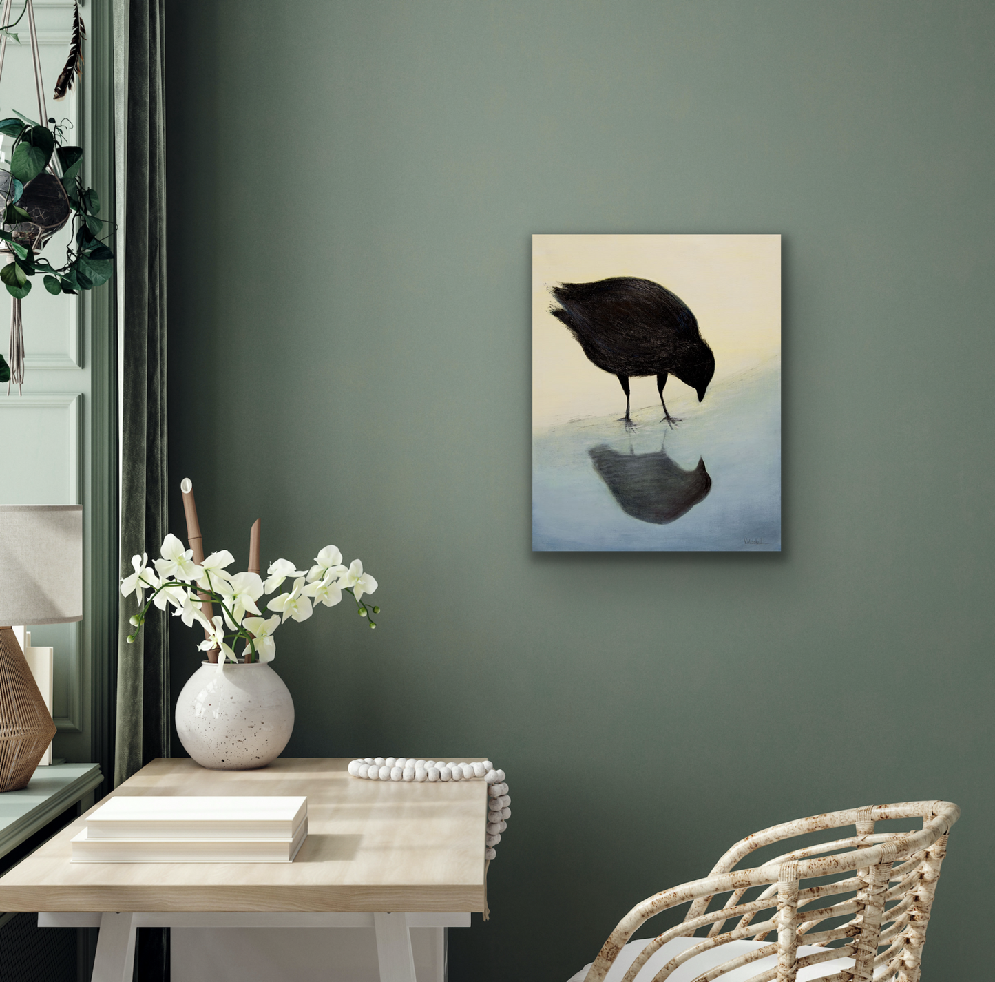 Hello wall art piece comes in four different sizes.  It is giclee canvas print that we recommend you frame as a gallery wrap so can easily hang on your wall.
