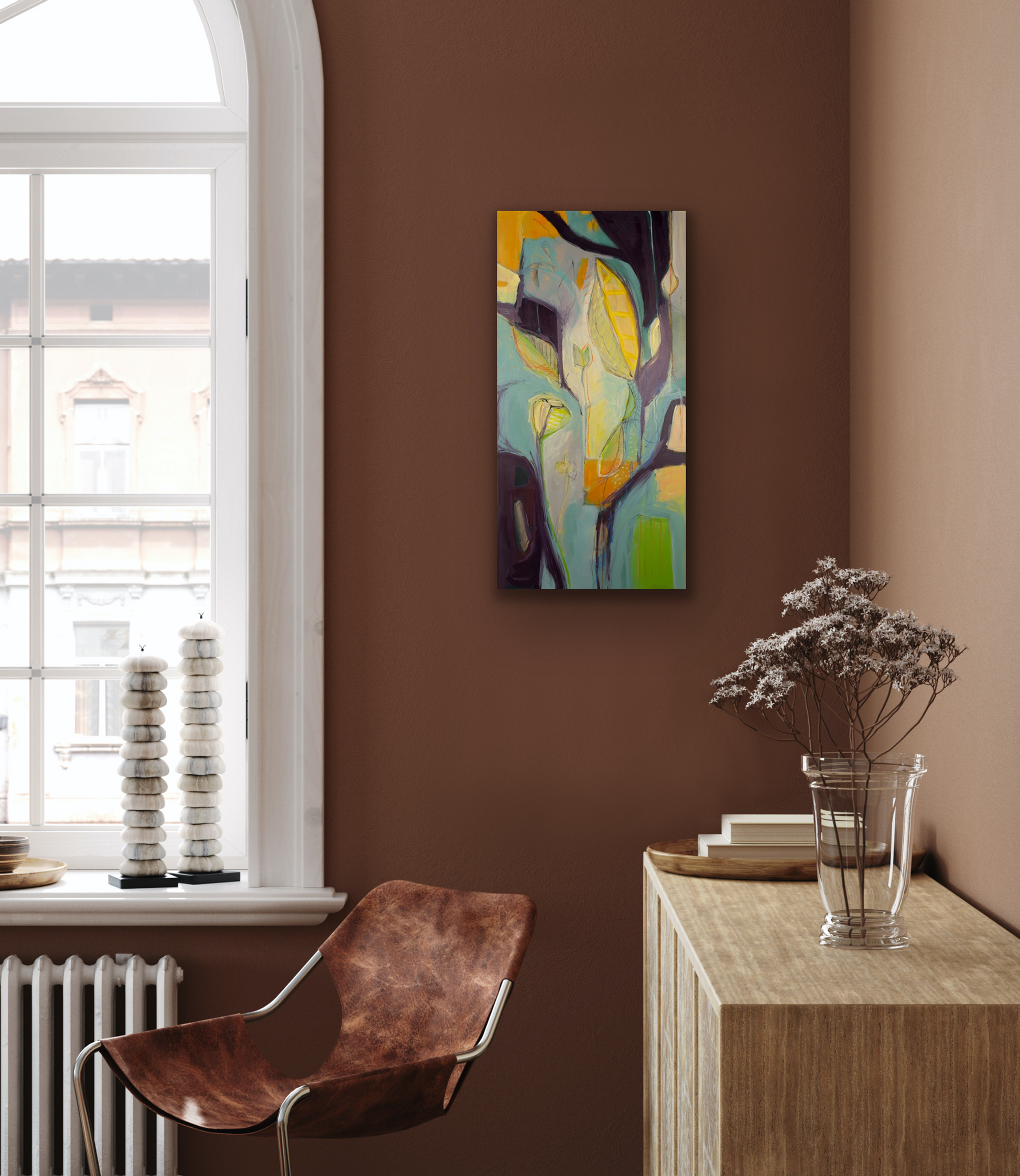Serenity abstract wall art comes in four sizes to fit your wall perfectly.