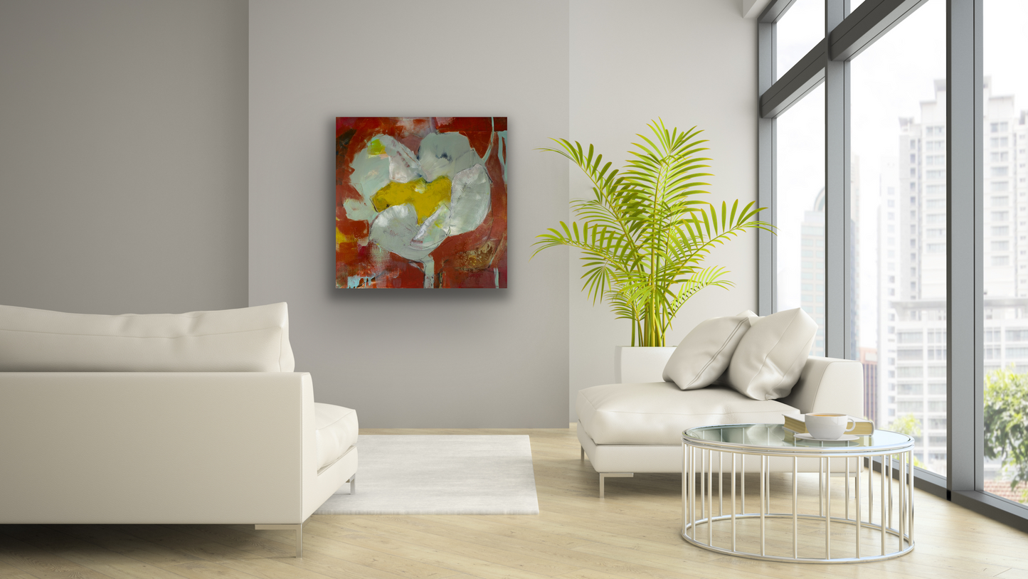 This abstract wall art piece comes in five sizes to fit your wall perfectly.
