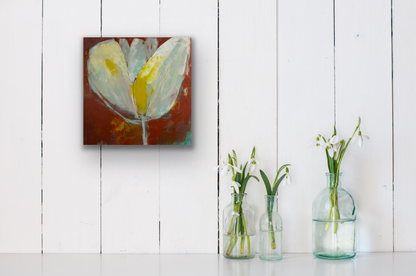 This abstract art piece comes in five different sizes to fit your wall perfectly.