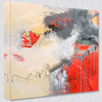 "Chaos Thinking" comes as a gallery wrapped canvas print with a rich 1.5 inch thick wood frame. We use a moisture resistant poly-cotton canvas that will not sag and high quality inks that will last over 100 years.