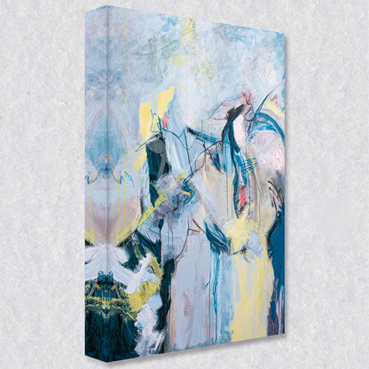 "Free Spirited" comes as a gallery wrapped canvas print with a rich 1.5 inch thick wood frame. We use a moisture resistant poly-cotton canvas that will not sag and high quality inks that will last over 100 years.