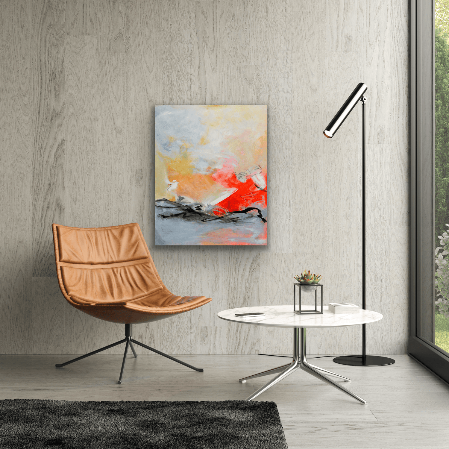 This stunning artwork comes in three different canvas print sizes.