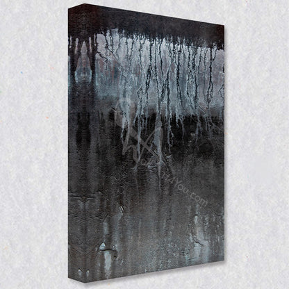 "Depth" comes as a gallery wrapped canvas print with a rich 1.5 inch thick wood frame. We use a moisture resistant poly-cotton canvas that will not sag and high quality inks that will last over 100 years.