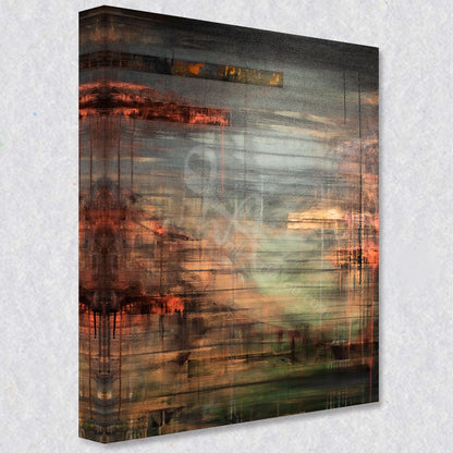 "Moment in Time" comes as a gallery wrapped canvas print with a rich 1.5 inch thick wood frame. We use a moisture resistant poly-cotton canvas that will not sag and high quality inks that will last over 100 years.