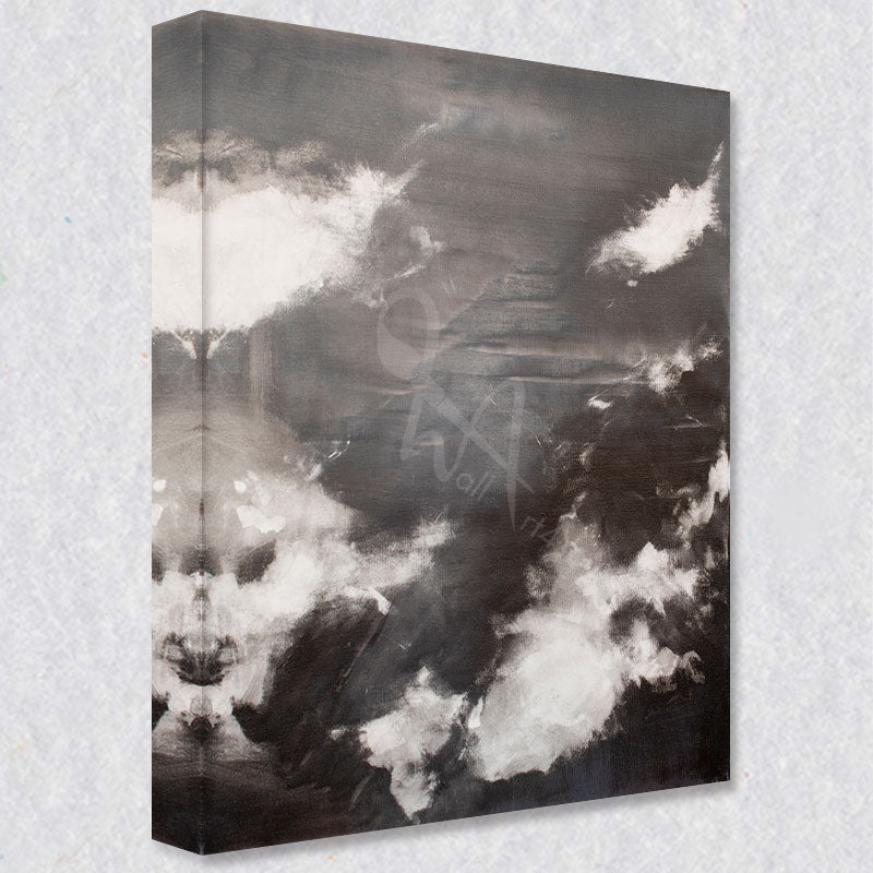 "Mono Cloud 4" comes as a gallery wrapped canvas print with a rich 1.5 inch thick wood frame. We use a moisture resistant poly-cotton canvas that will not sag and high quality inks that will last over 100 years.