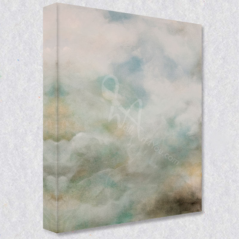"Moody Cloud" comes as a gallery wrapped canvas print with a rich 1.5 inch thick wood frame. We use a moisture resistant poly-cotton canvas that will not sag and high quality inks that will last over 100 years.
