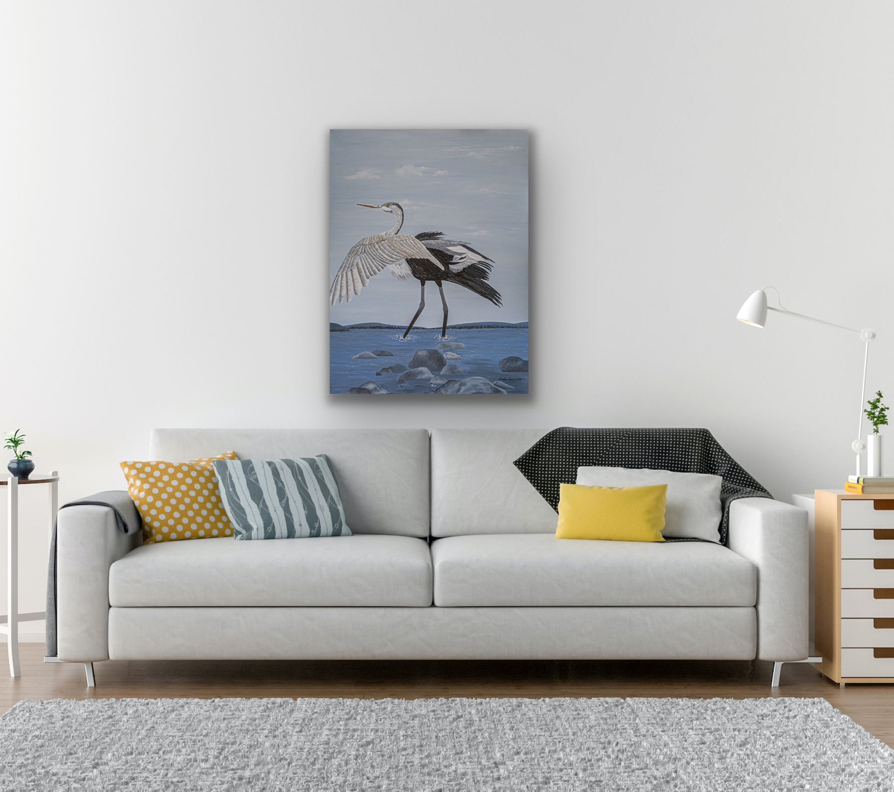 Shouldi painting will look great in your living room.