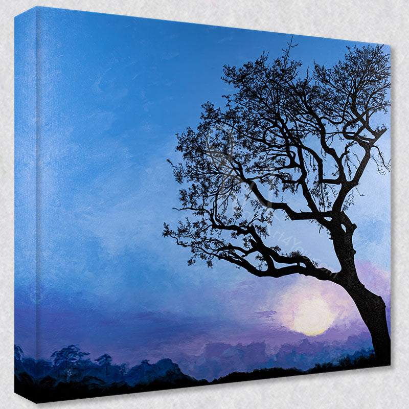 "Majestic" comes as a gallery wrapped canvas print with a rich 1.5 inch thick wood frame. We use a moisture resistant poly-cotton canvas that will not sag and high quality inks that will last over 100 years.