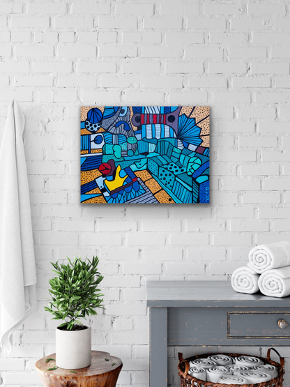 This work of art comes in three different sizes to fit your wall perfectly.
