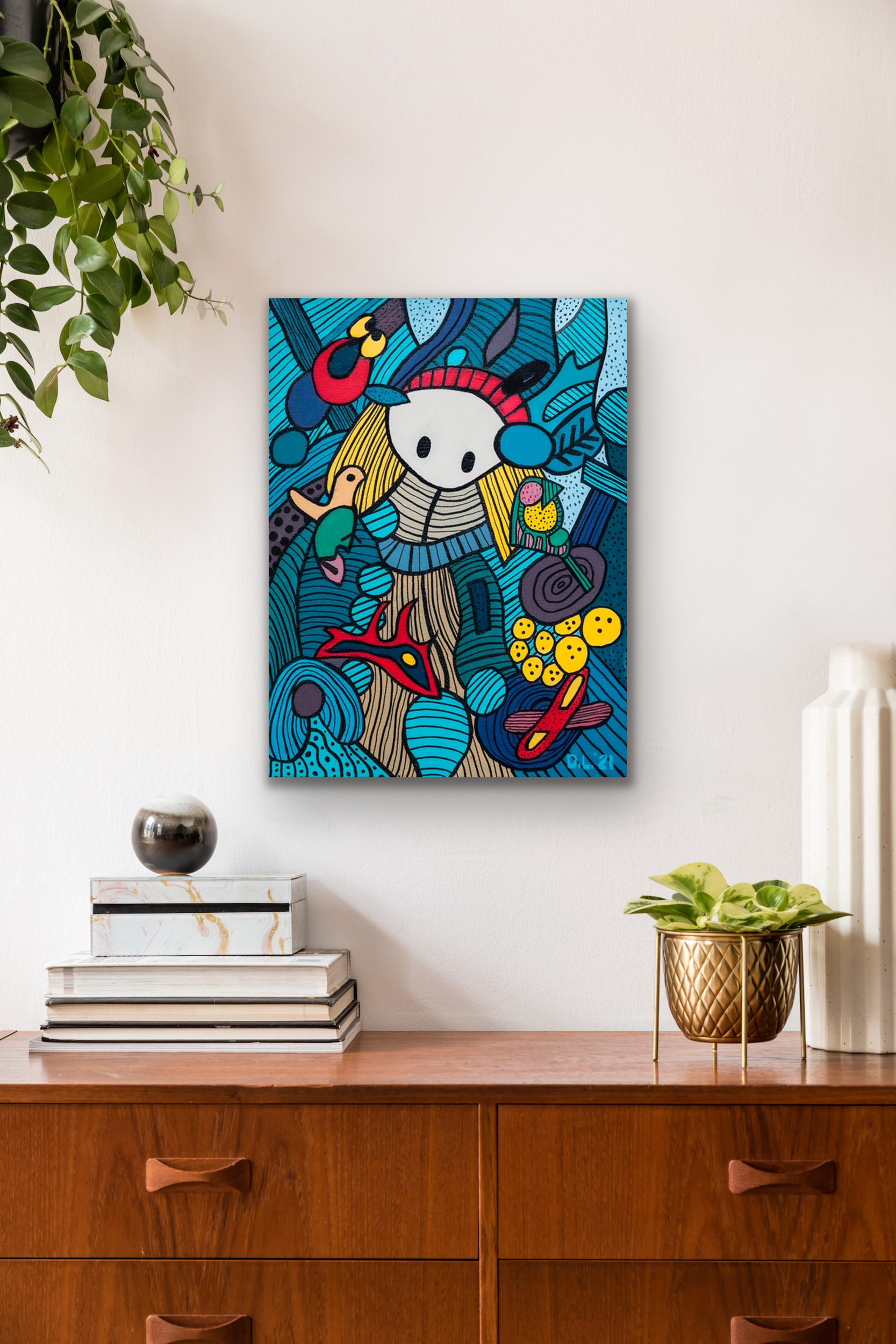 "Little Red Riding Hood" artwork will look great in your office, den or a child's room.