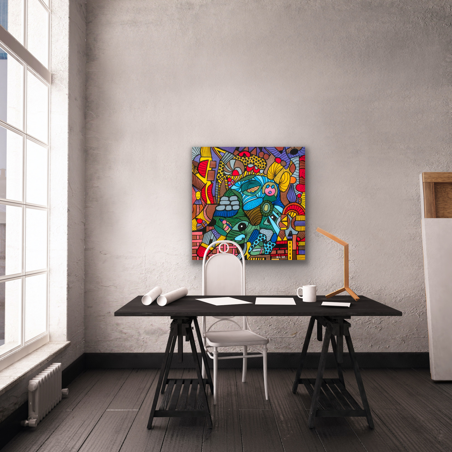 This artwork comes in five different sizes to fit your wall perfectly.