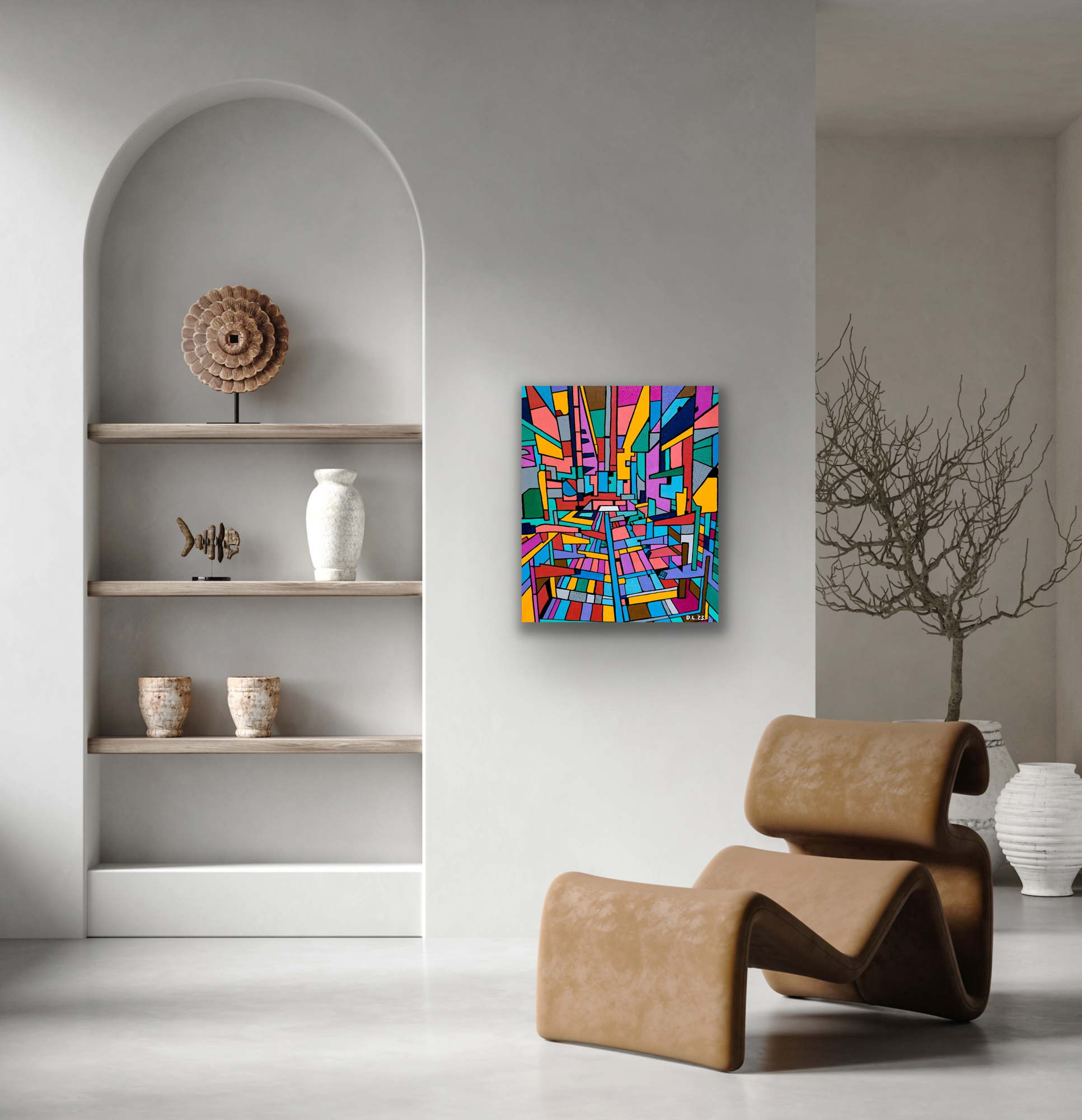 The work of art comes in three different canvas print sizes.