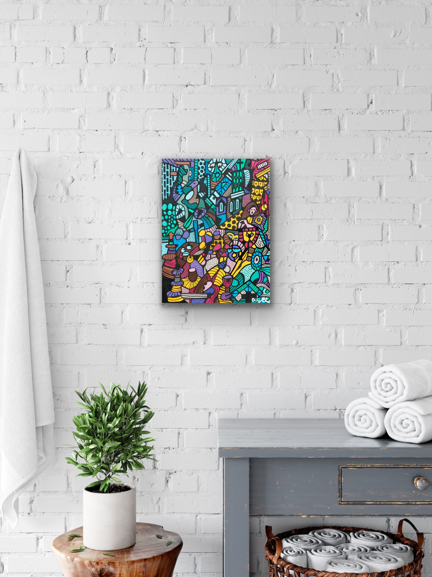 "Yamkey River" art piece comes in three different canvas print sizes.