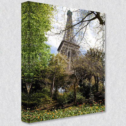 "Eiffel Tower" photograph is available on gallery wrapped canvas prints that come in five different sizes.