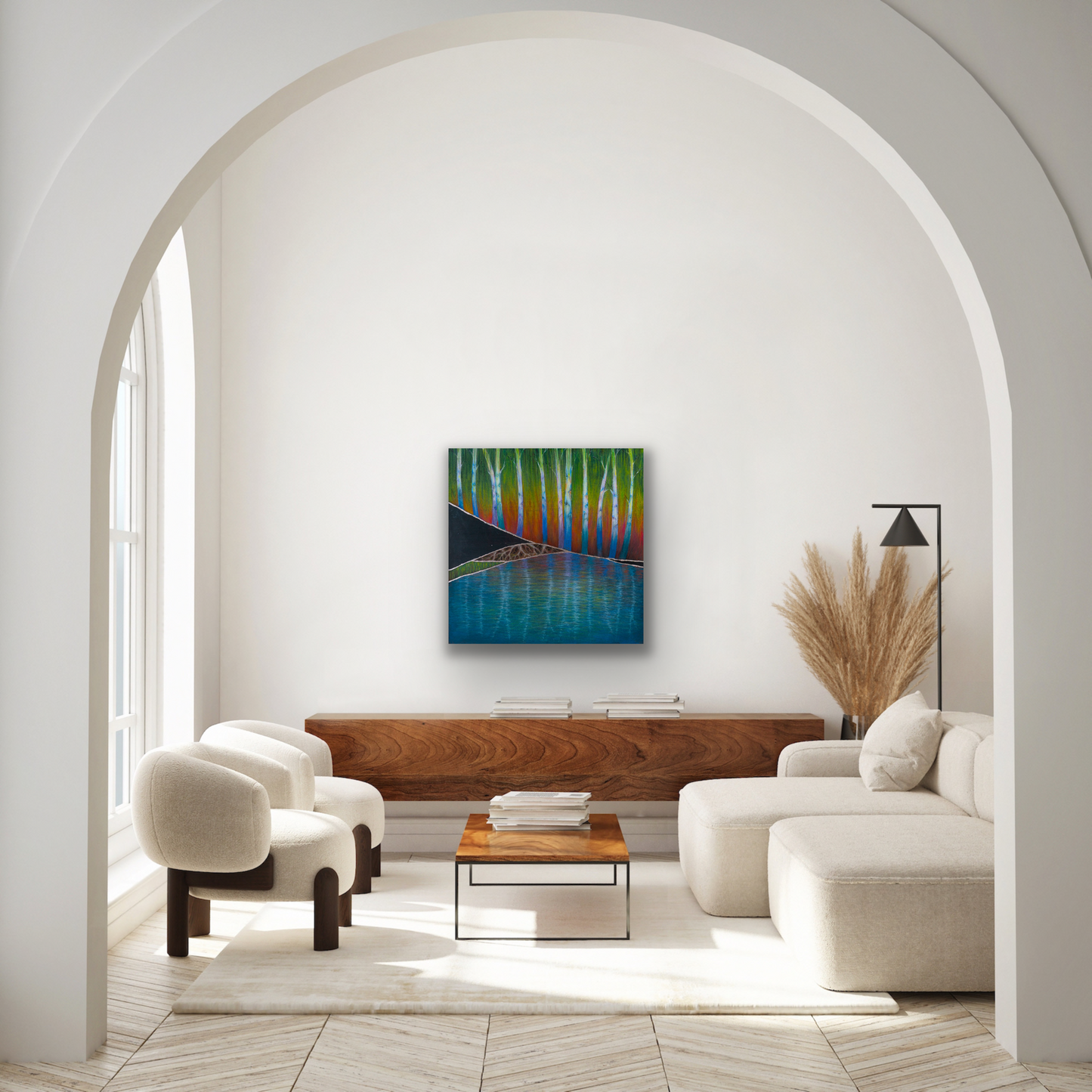 "Reflection" work of art would look stunning in your living room.