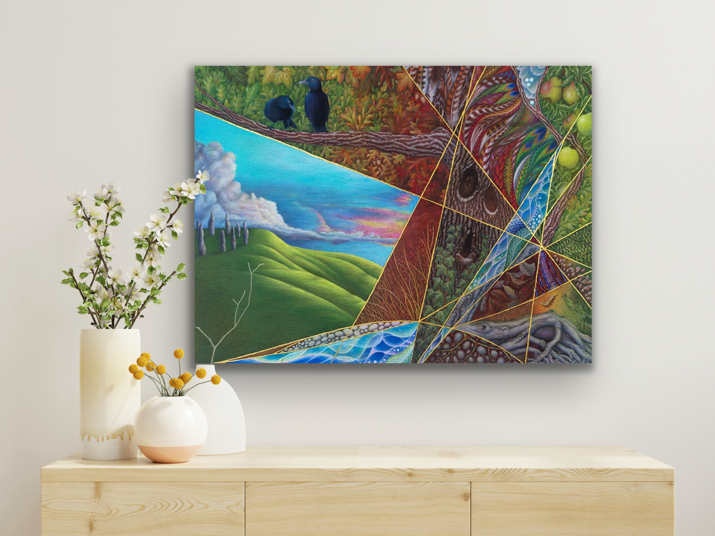 This stunning work of art comes in four different canvas print sizes.