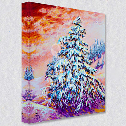 "Standing Alone" comes as a gallery wrapped canvas print with a rich 1.5 inch thick wood frame. We use a moisture resistant poly-cotton canvas that will not sag and high quality inks that will last over 100 years.