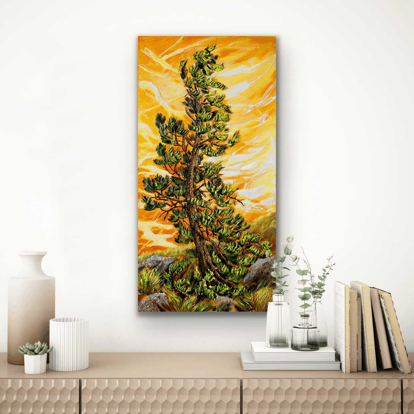 "Summer Pine" artwork was created by Ramona Hoeft.