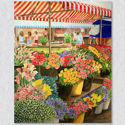 Located in old town of Nice this flower market is a vibrant display of colours, and local products that captures the beauty of the French Riviera.