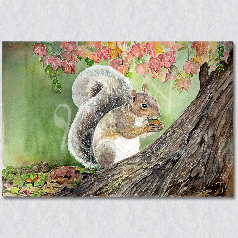 "Going Nuts" wall art was created by Susan Holmes.