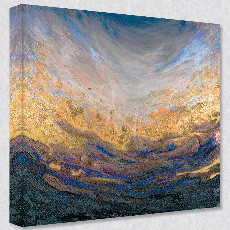 "Brazen" comes as a gallery wrapped canvas print with a rich 1.5 inch thick wood frame. We use a moisture resistant poly-cotton canvas that will not sag and high quality inks that will last over 100 years.