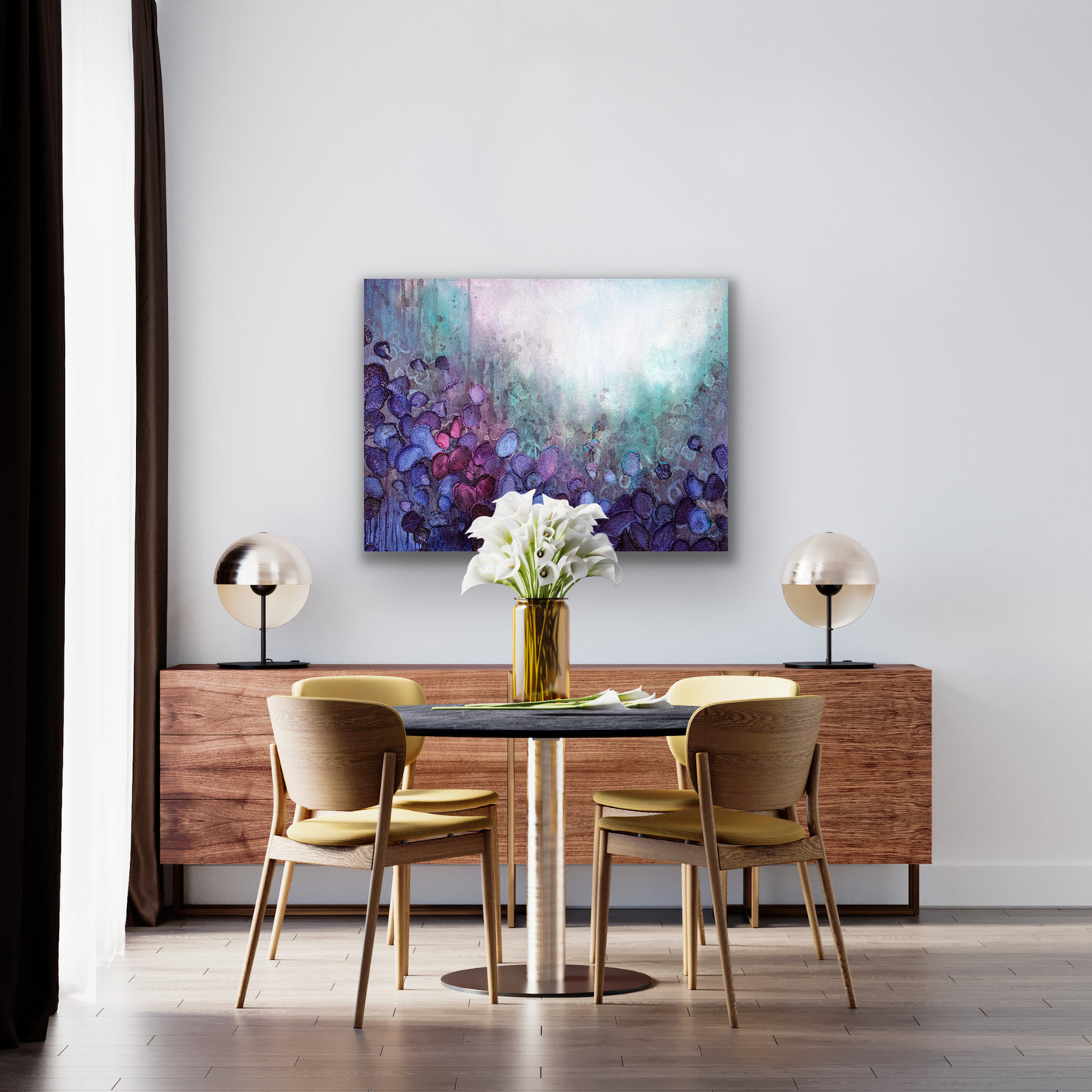 Turbulence painting will look great in your dining room.