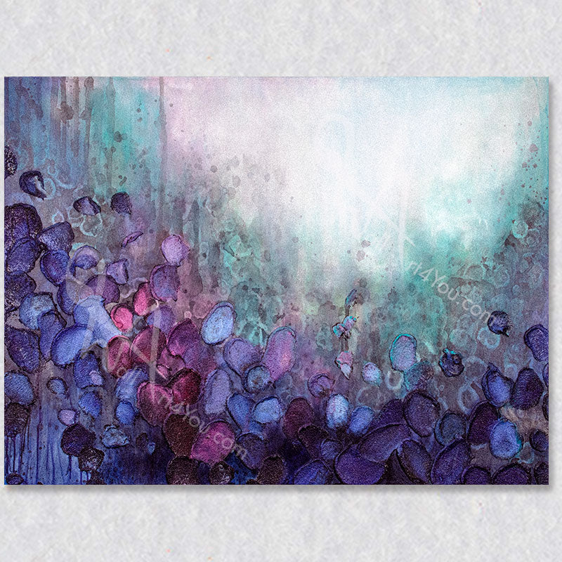 Turbulence abstract painting is a colourful work of art that will work with numerous decor colour themes.