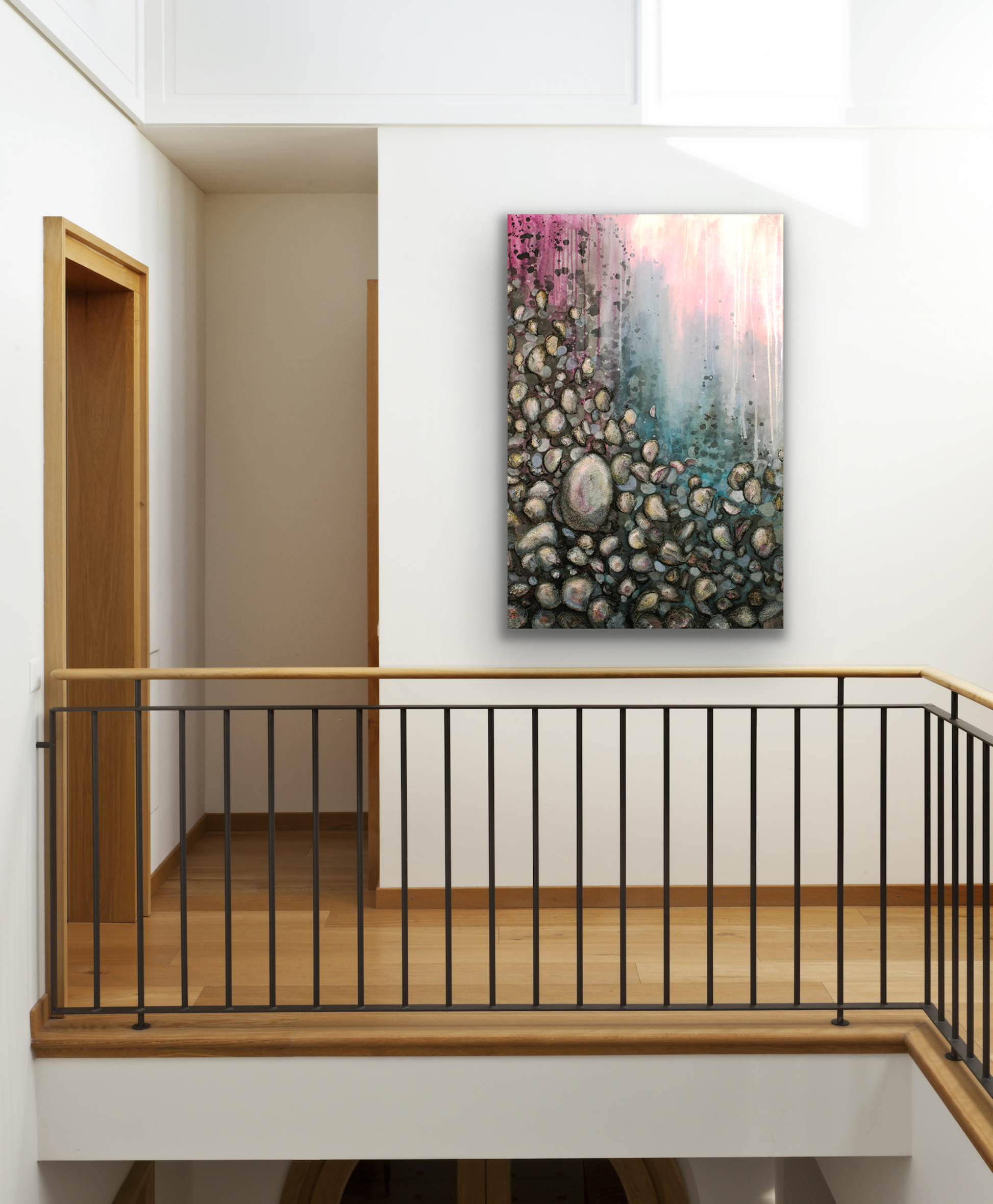 This abstract painting will look great in your hallway, living room or dining room.