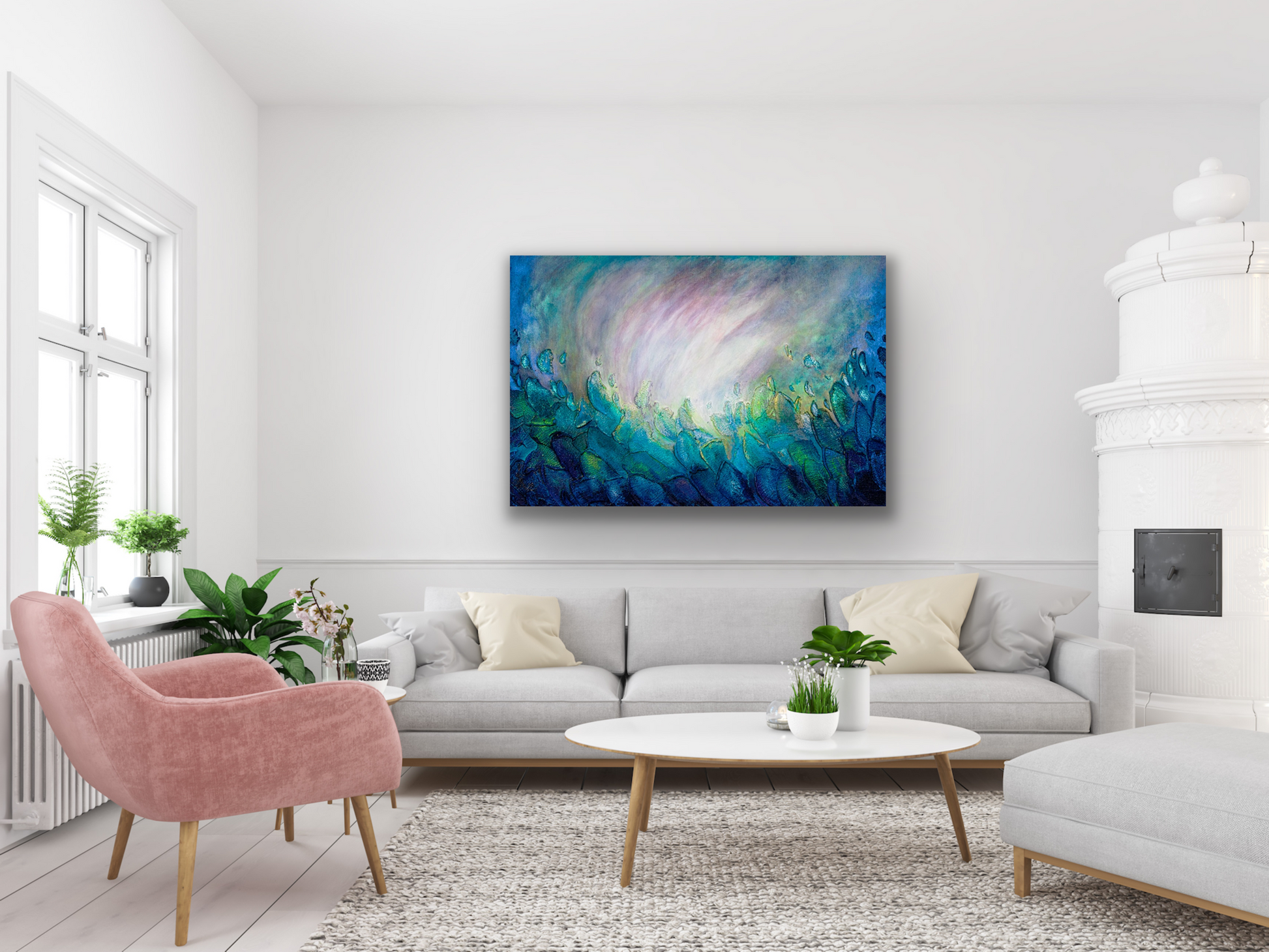 Turbulence by Tiffany Reid  is a abstract art piece that will look great in your living room, dining room or hallway.