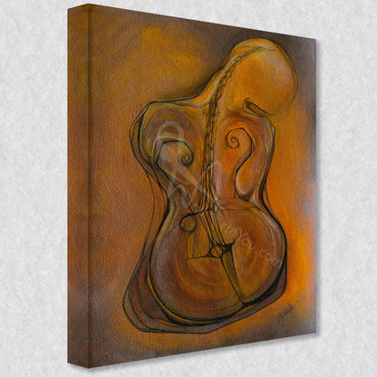 "Playback" comes as a gallery wrapped canvas print with a rich 1.5 inch thick wood frame. We use a moisture resistant poly-cotton canvas that will not sag and high quality inks that will last over 100 years.