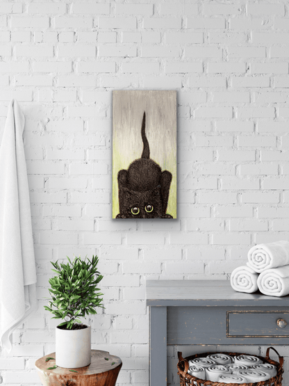 "Pounce" artwork comes in four different canvas print sizes.