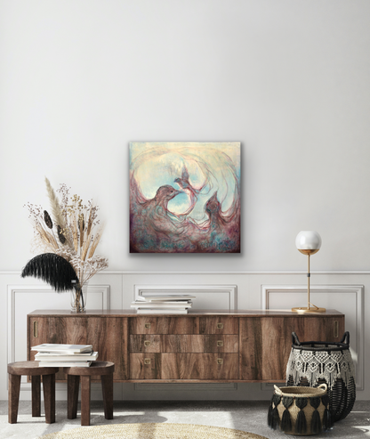 "Renewal" wall art canvas prints come in four different sizes to fit your wall perfectly.