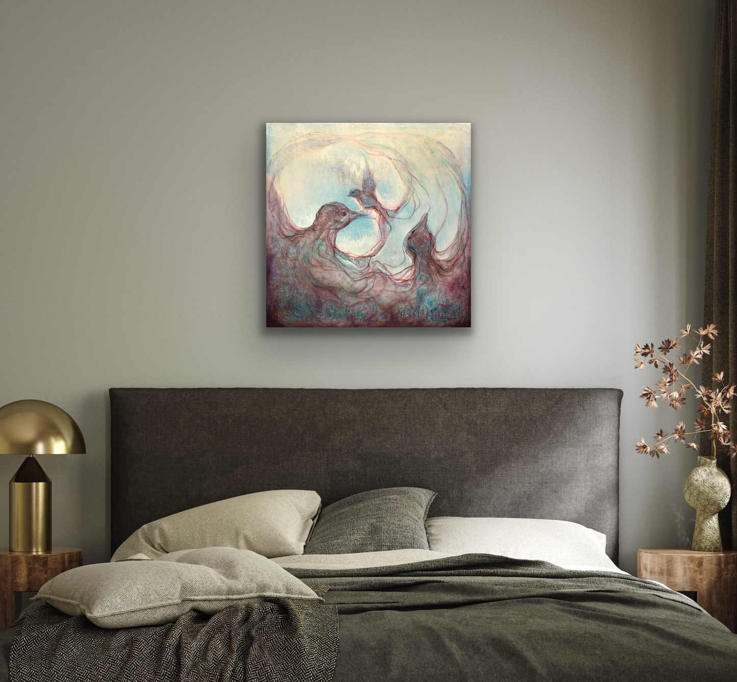 "Renewal" wall art canvas prints come in four different sizes to fit your wall perfectly.