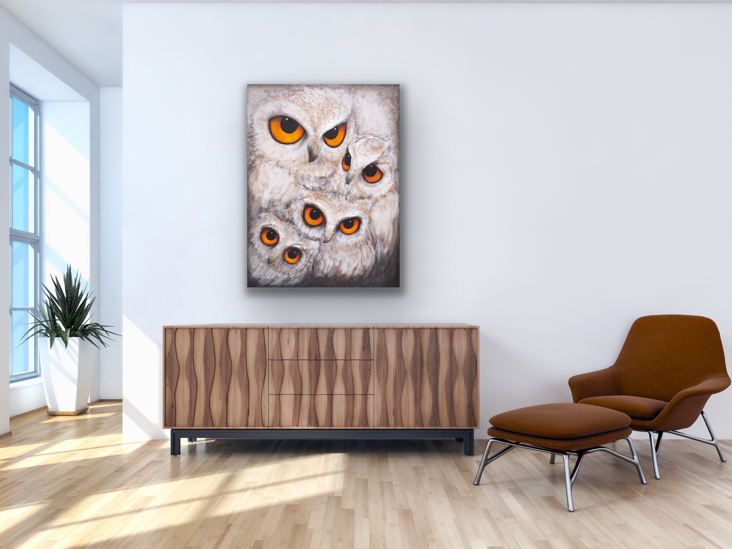Who is a stuuning piece of art that will be the center piece in your room.  This wall art piece will work in the livingroom, dining room ,bedroom or nursary.