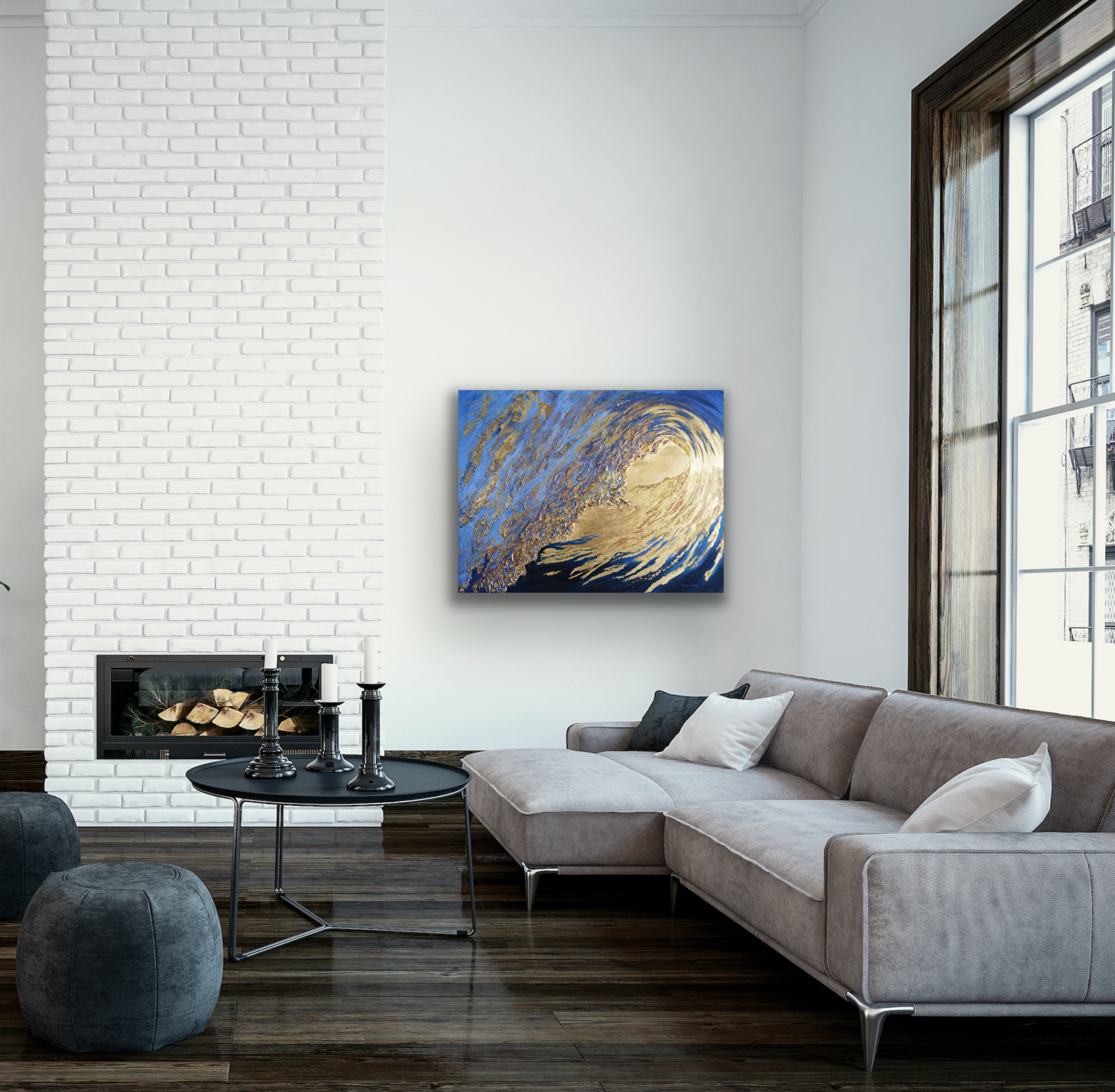 "Empower" art of work comes in four canvas print sizes to fit your wall  perfectly.