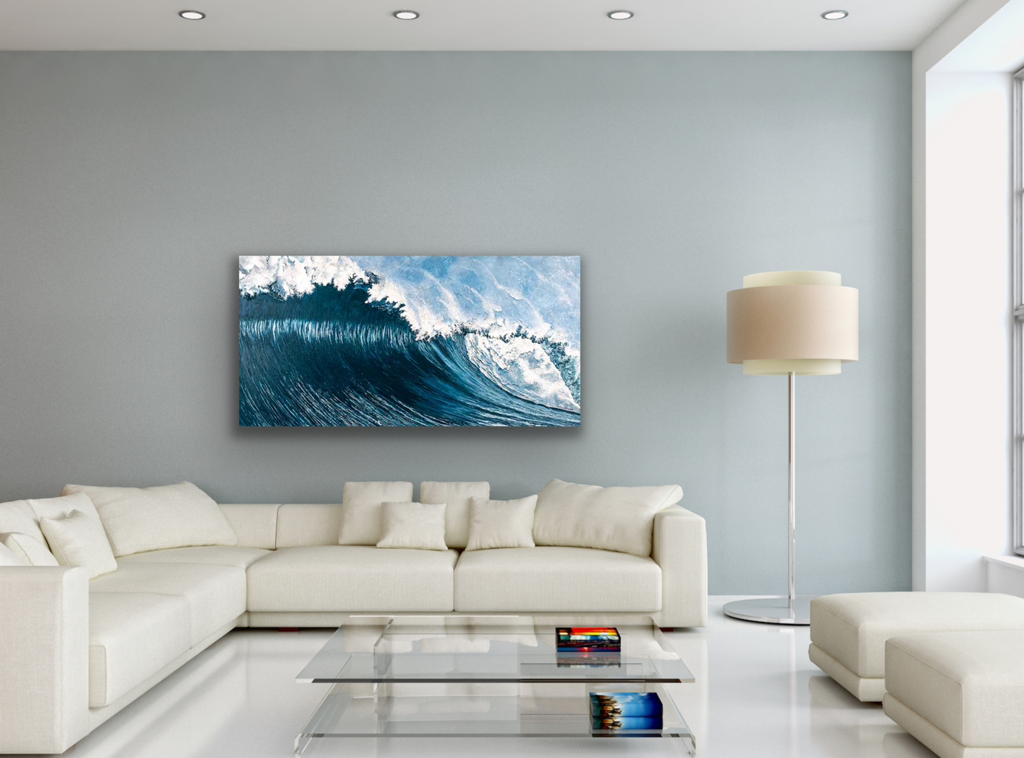 "Force" wild wave art of work will make a stunning impact on your feature wall in your living room , dining room or bed room.